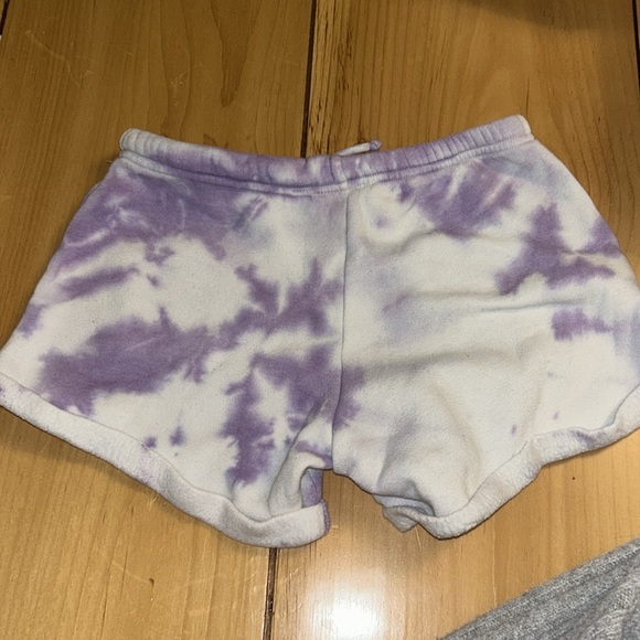 Roller Rabbit Purple Tie Dye Monkey Sweatshorts - Picture 2 of 3